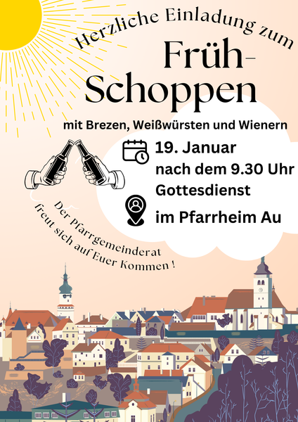 Frühschoppen mit Imbiss Plakat