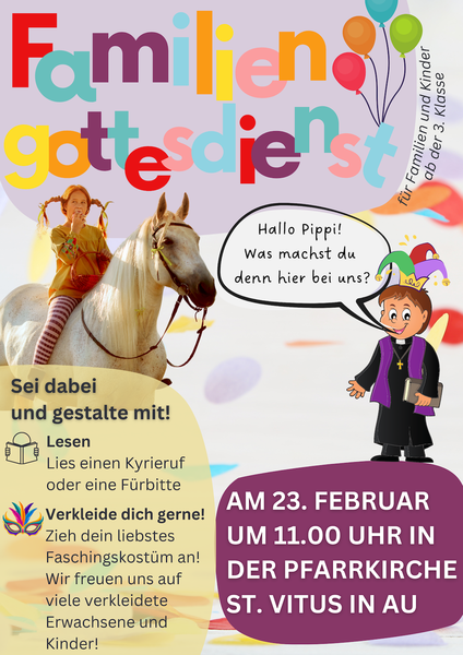 Familiengottesdienst Fasching 2025 